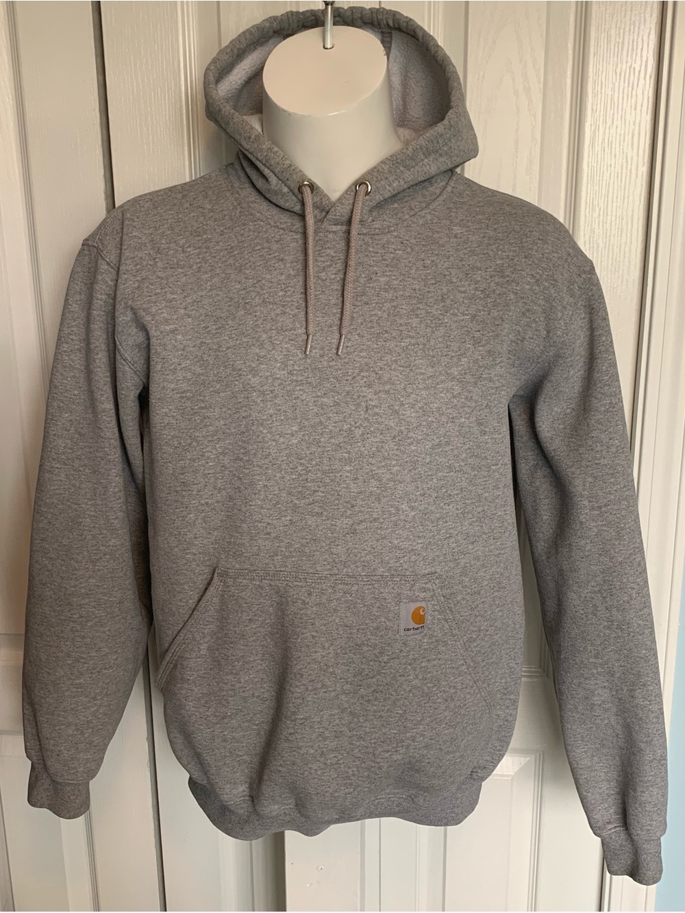 Carhartt Heather Gray Pullover Hoodie with Pocket
